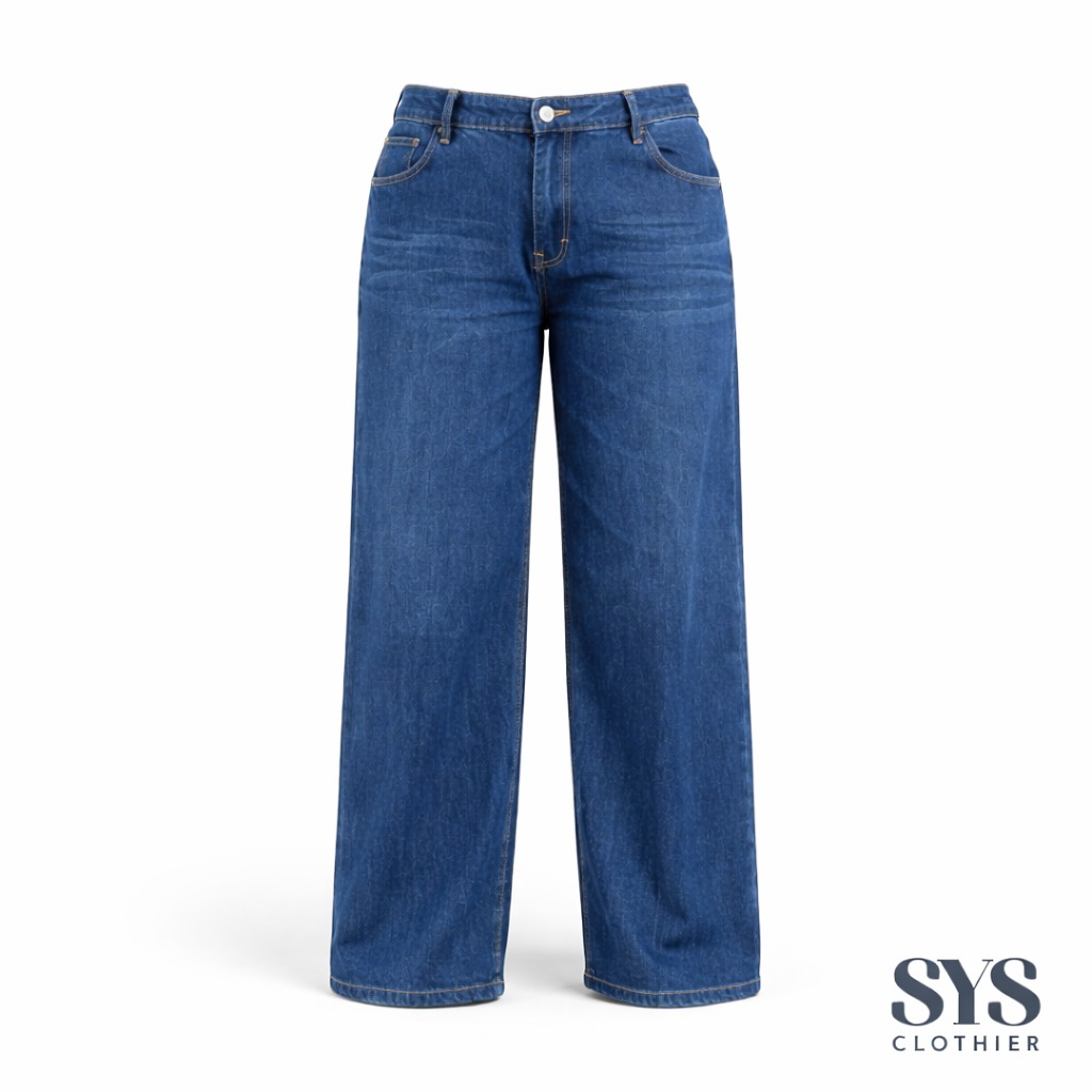 SYS Clothier Sandy Loose Kulot Jeans Wanita | High Waist Kulot Wide Leg Denim Size 31-38 - Gambar 9