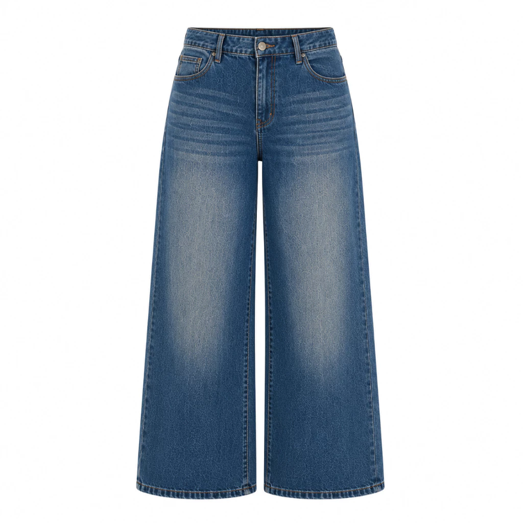 SYS Clothier Sandy Loose Kulot Jeans Wanita | High Waist Kulot Wide Leg Denim Size 31-38 - Gambar 12