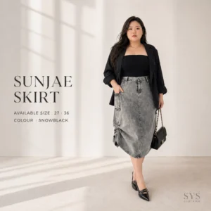 ROK SERUT JEANS WANITA
