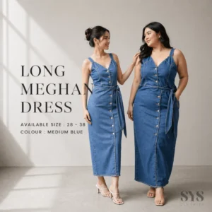 LONG DRESS JEANS WANITA