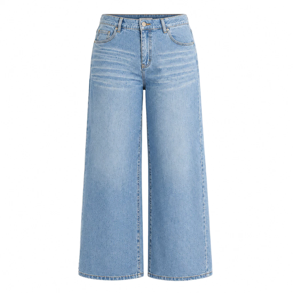 SYS Clothier Sandy Loose Kulot Jeans Wanita | High Waist Kulot Wide Leg Denim Size 31-38 - Gambar 13