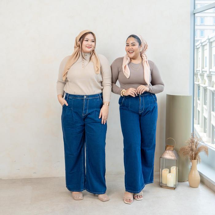 jeans wanita loose fit nyaman