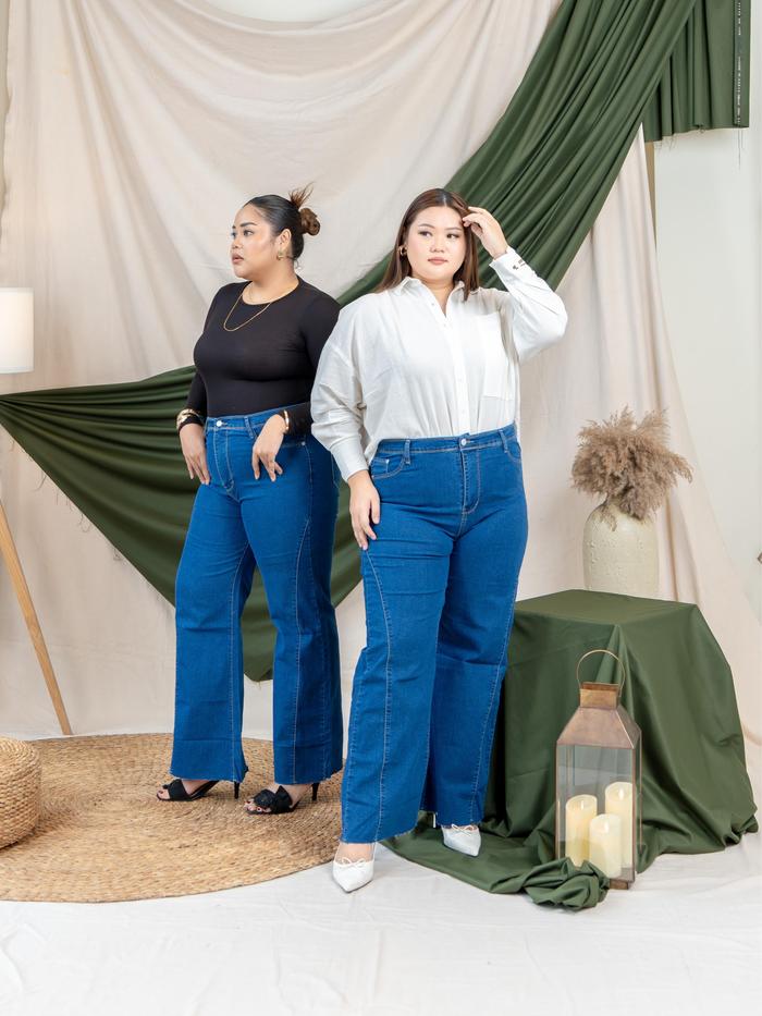 jeans wanita lurus cocok untuk semua body