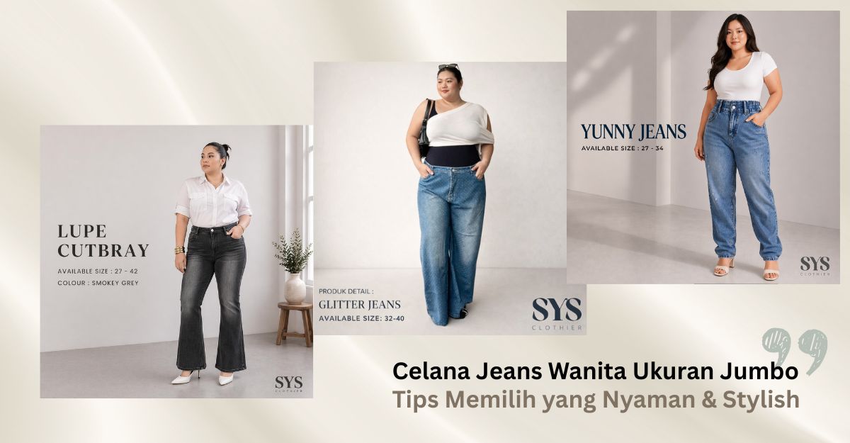 Celana Jeans Wanita Ukuran Jumbo