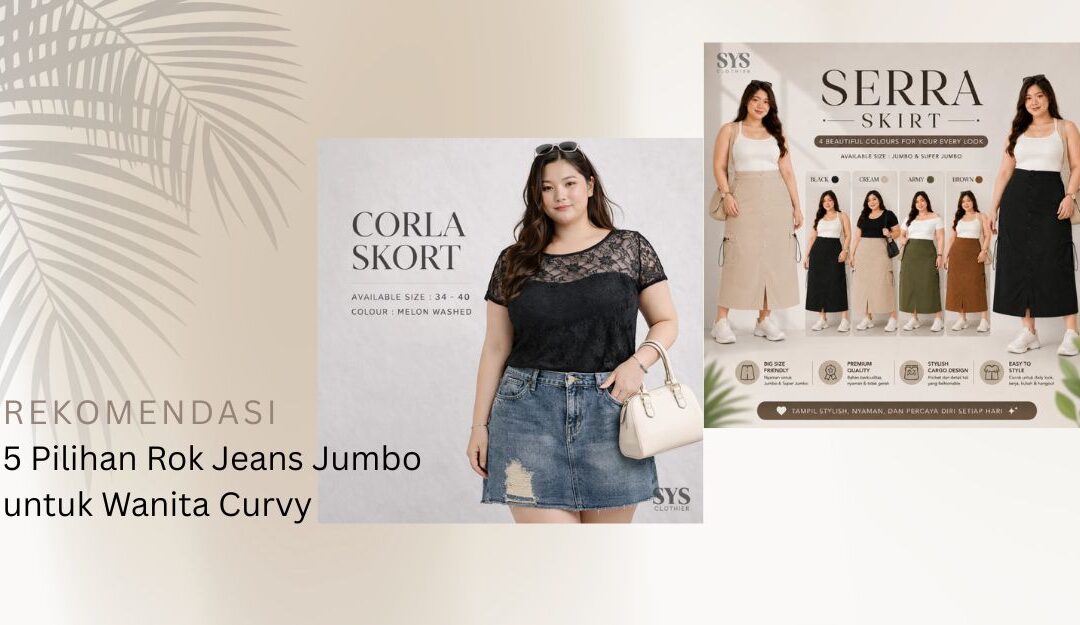 5 Pilihan Rok Jeans Jumbo untuk Wanita Curvy