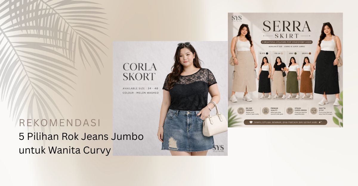 Rekomendasi 5 Pilihan Rok Jeans Jumbo untuk Wanita Curvy