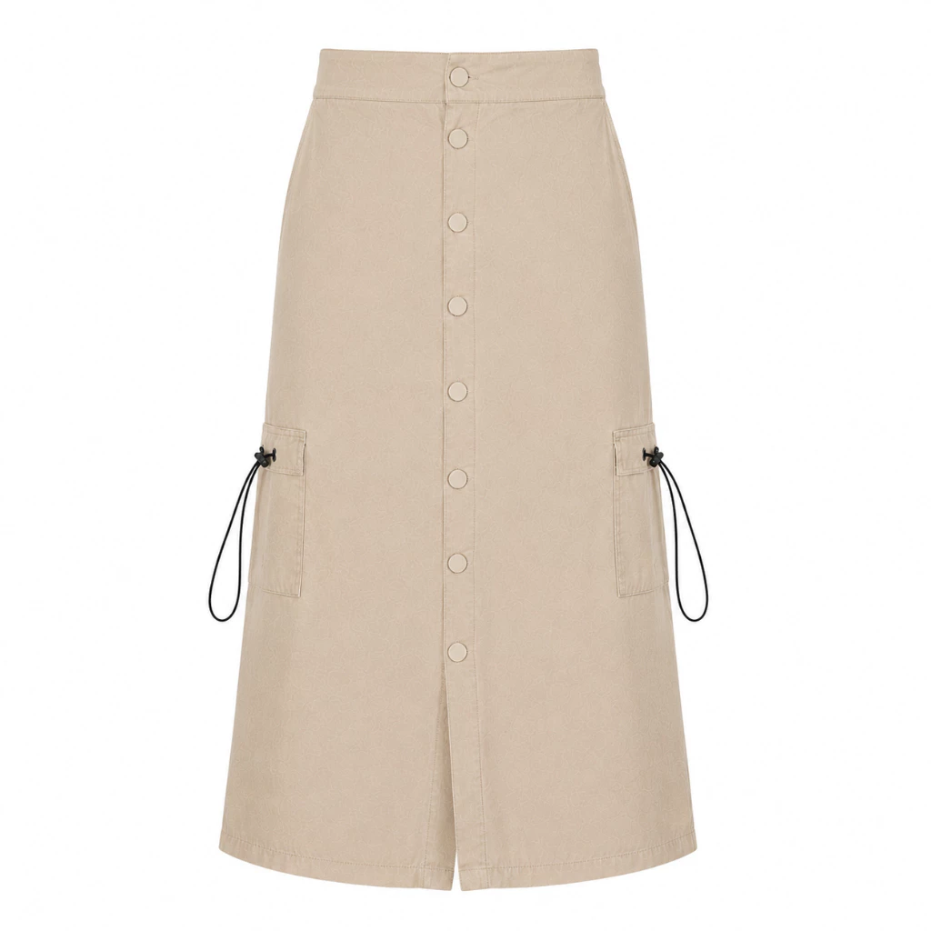 Sys Clothier Serra Skirt Cargo | Rok Wanita High Waist Premium Bigsize (Size Jumbo) - Gambar 7