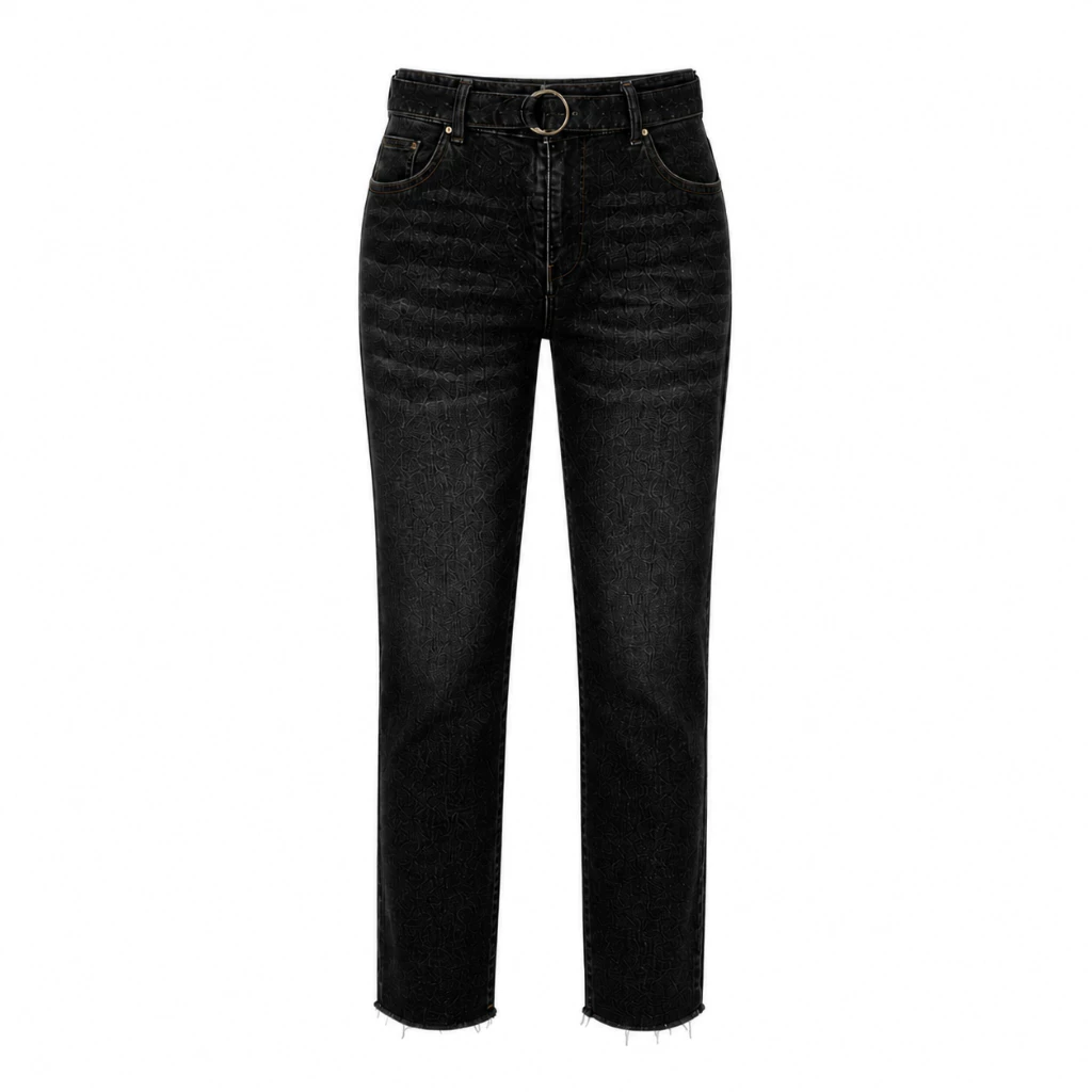 Sys Clothier Osse Baggy Jeans Wanita I Celana Denim High Waist Slim Fit Premium (Size 27-32) - Gambar 4