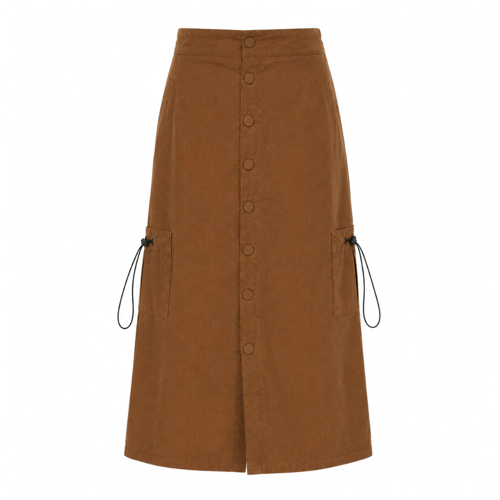 Sys Clothier Serra Skirt Cargo | Rok Wanita High Waist Premium Bigsize (Size Jumbo) - Gambar 9