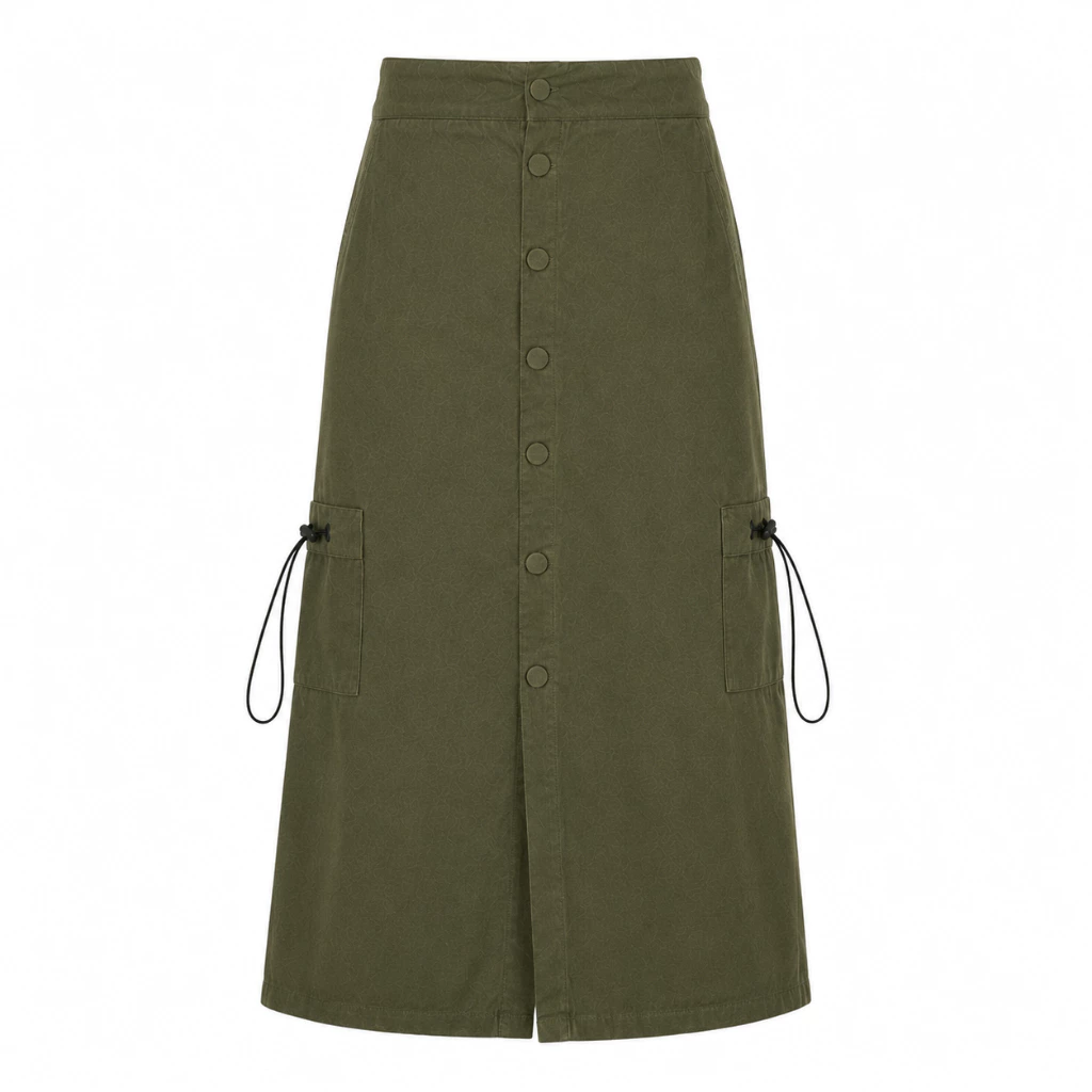 Sys Clothier Serra Skirt Cargo | Rok Wanita High Waist Premium Bigsize (Size Jumbo) - Gambar 8