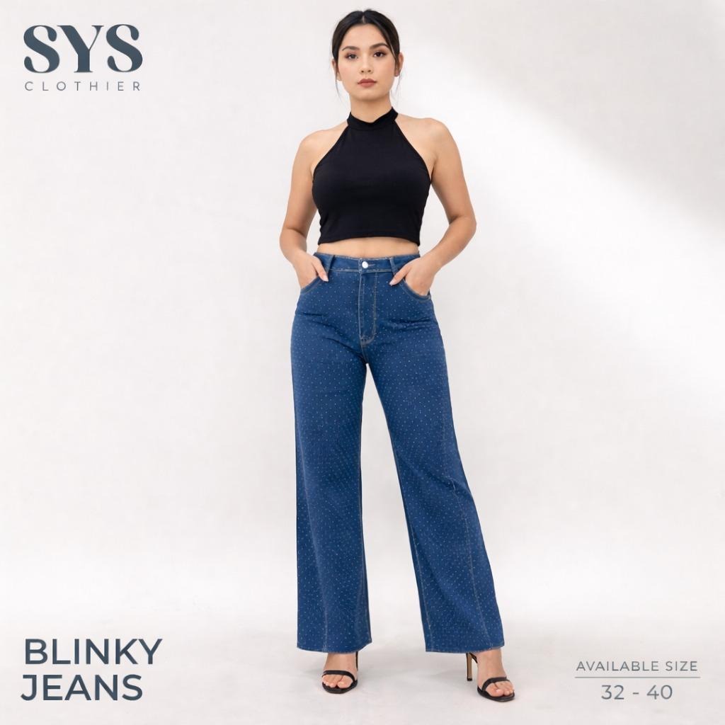 Celana Jeans High Waist Wide Leg