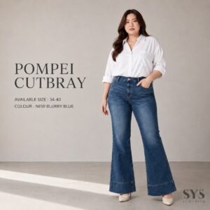 CELANA JEANS BIGSIZE WANITA POMPEI CUTBRAY NEW COLOUR-SYSCLOTHIER JEANS