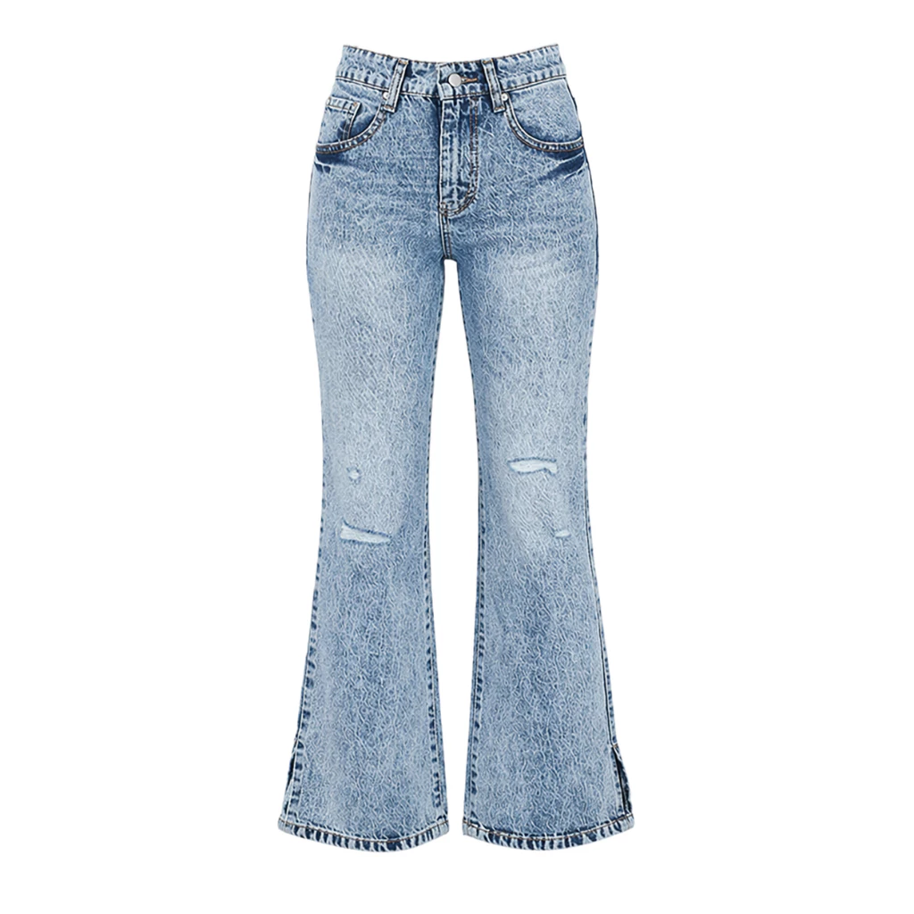 SYS CLOTHIER Shella Bootcut Jeans Wanita | High Waist Flare Denim Premium (Size 27–32) - Gambar 4